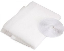 Horrengaas Raam - 2 stuks - 150x130 cm - Wit - Horgaas Vliegengaas Muggengaas - Gaas