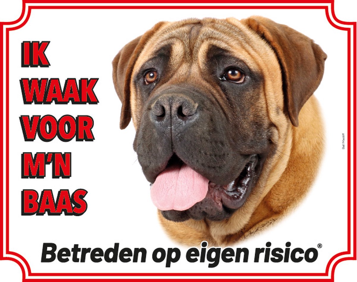 Bol.com Bullmastiff Blond Waakbord aanbieding