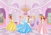 Fotobehang - Vlies Behang - Disney Prinsessen op het Bal - 254 x 184 cm