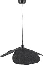Hanglamp moonj grass zwart - rotan verlichting - Ibiza stijl hanglamp black - 50x50x15cm