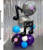 My Theme Party - 1set Discobal ballon kit - Disco paars & zilver ballon kit - Ballonnen feestdecoratie - Disco feest artikelen