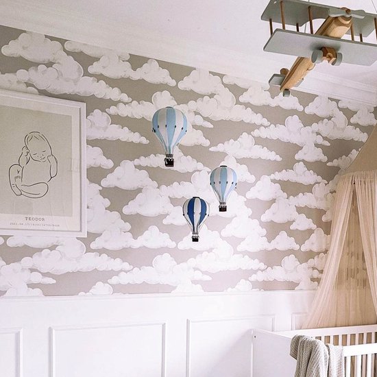 Lucht ballon- Light blue large — afbeelding 2