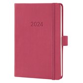 Agenda Sigel 2024 - Conceptum - A6 - 2 pages / 1 semaine - rouge marsala - SI-C2471