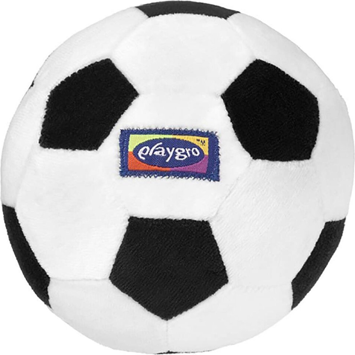 Playgro Baby Pluche Voetbal - Mijn eerste bal - Baby bal - Baby speelgoed - Voetbal Baby - Zachte Baby bal - Rammelaar Baby - Baby bal - Baby Speelgoed - Educatief baby speelgoed - Rammelaar - Zwart Wit - Belletje - 13cm — afbeelding 19