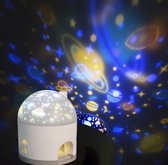 Veilleuse - Enfants - Bébé - LED - Rechargeable avec 6 thèmes de diapositives - Projecteur mural - Sans fil - Projecteur étoile - Lampe enfant - Boîte à musique - Lampe étoile - Unicorn - Planètes - 3en1 - Sinterklaas - Noël - Lampe de lit