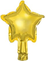 Partydeco - Folieballon Sterren Goud 12 cm (25 stuks)
