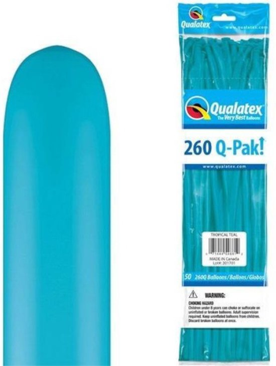 Qualatex - Q-Pak Tropical teal 260Q (50 stuks)