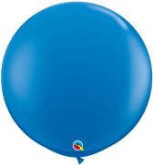 Qualatex Megaballon Blauw 90 cm 2 stuks