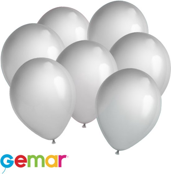 30 ballonnen Zilver (Ook geschikt voor Helium)