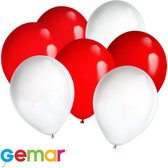 30 ballonnen Poolse kleuren (Ook geschikt voor Helium)