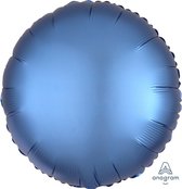 Amscan - Folieballon Satin Luxe Azure Rond, 43cm