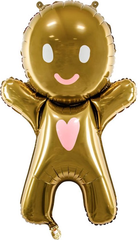 Poupée en pain d'épice Ballon en aluminium 58 x 86 cm