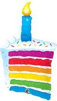 Qualatex - Folie ballon Regenboog taart
