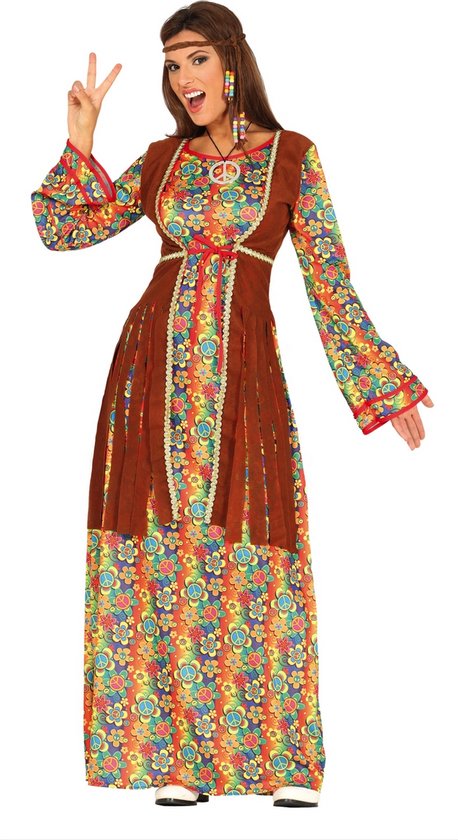 Costume femme - Robe hippie longue - taille L | bol