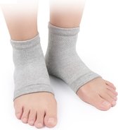 Hielbeschermers - Hiel sokken - Gelsok - Enkelsokken - Comfortabel - Anti Blaar - Grijs