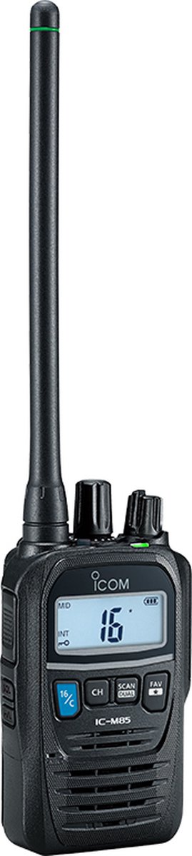 Icom IC-M85E Handheld & Marifoon IP67 LMR/PMR ATIS programmeerbaar