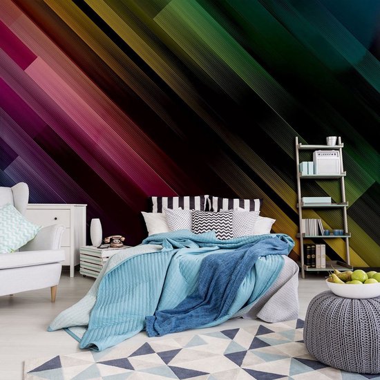 Noir | Photomural vert, revêtement mural