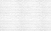 Fotobehang - Vlies Behang - Witte Bakstenen Muur - 312 x 219 cm