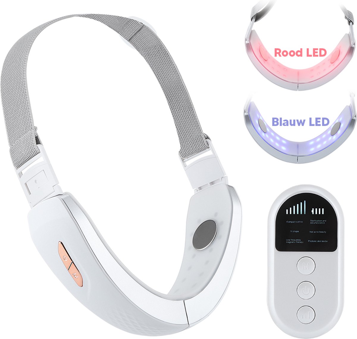 Shoplace Kaaklijn trainer – Onderkin afslankband - Jawline trainer - Huidverjongingsapparaat – Facelift apparaat – Gezichtsmassage – Huidverzorging – Dubbele kin