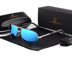 KingSeven Bluestar - Zonnebril Heren - Pilotenbril met UV400 en polarisatie filter - Z68