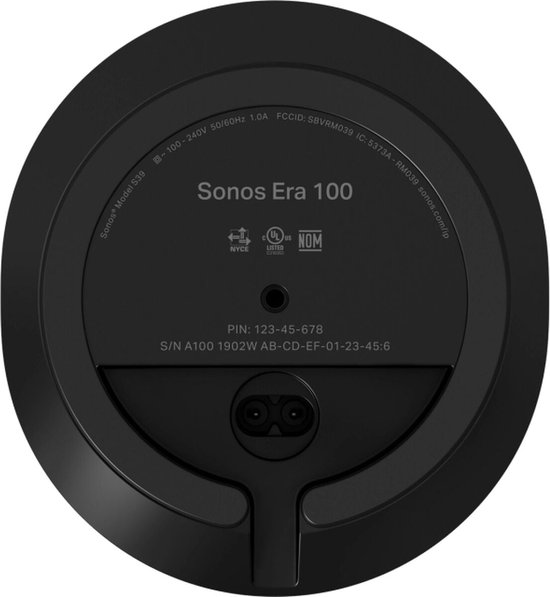 Sonos Era 100 - Smart speaker - Wifi & Bluetooth - Spraakbediening - Stereo geluid - Zwart van Sonos — afbeelding 4