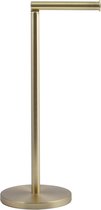 MSV Wc/toiletrolhouder reservoir - rvs metaal - goud kleurig - 54 cm - Voor 4 rollen