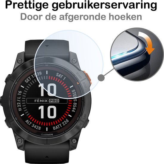 Scherm protector met afgeronde hoeken voor een prettige gebruikerservaring.