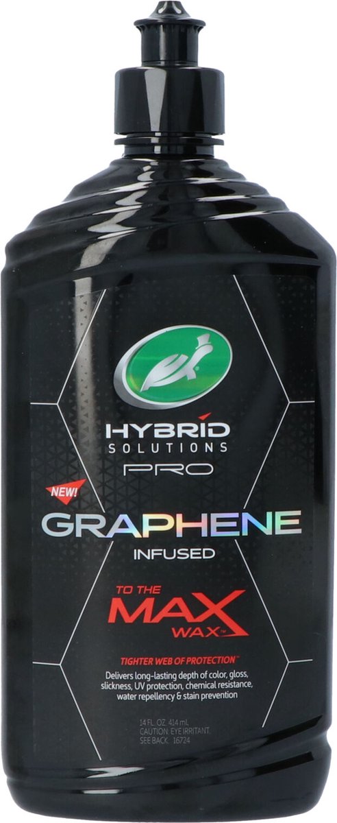 Turtle Wax Hybrid Solutions Graphene To The Max Wax - Vloeibare Wax - Waterafstotende Wax - 414 ml