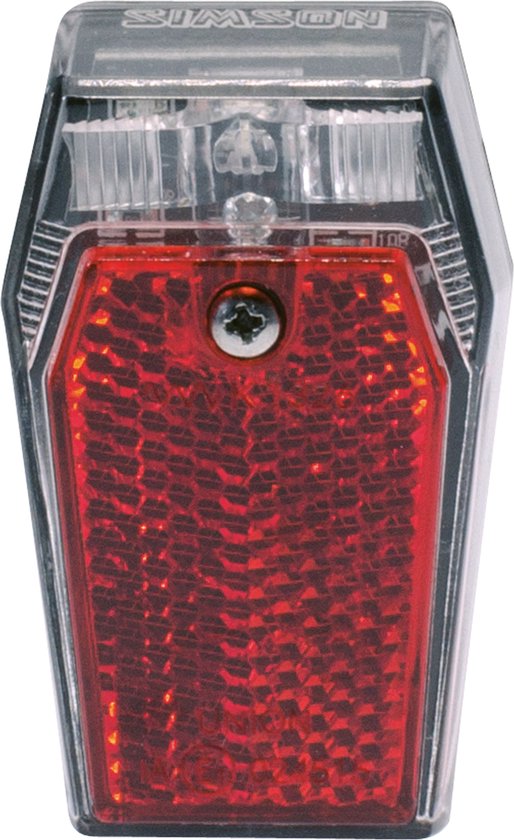 Simson Spatbord achterlicht - Compact design - 1 LED - 220° zichtbaarheid - Batterijvoeding