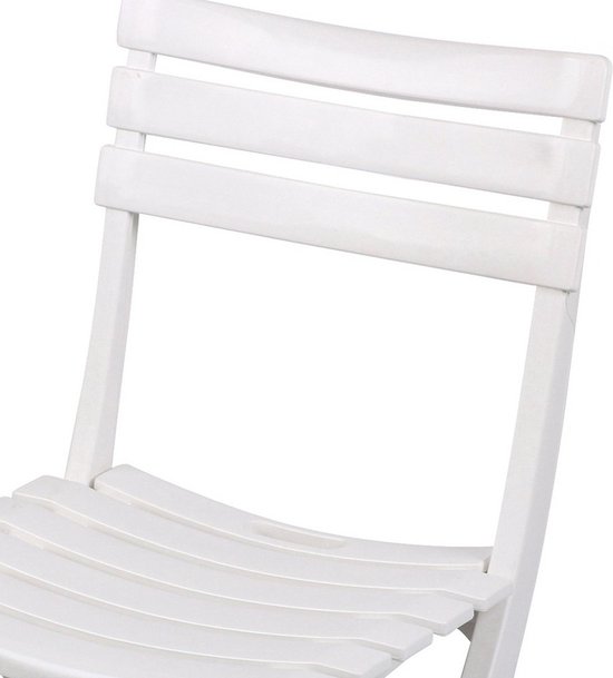 Sunnydays Chaise pliante pour extérieur / intérieur - blanc - 41 x 79 cm -  plastique... | bol