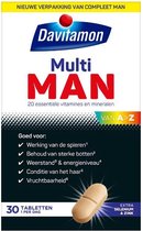 Davitamon Multi Man - met extra selenium en zink - multivitaminen man - 30 tabletten