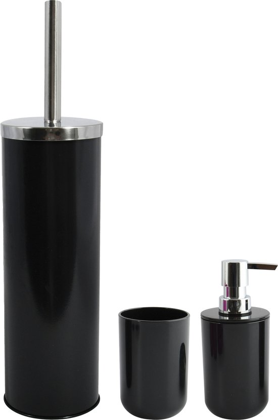 MSV Porto Toilet/wc-borstel in houder - kunststof - appelgroen - 38 cm