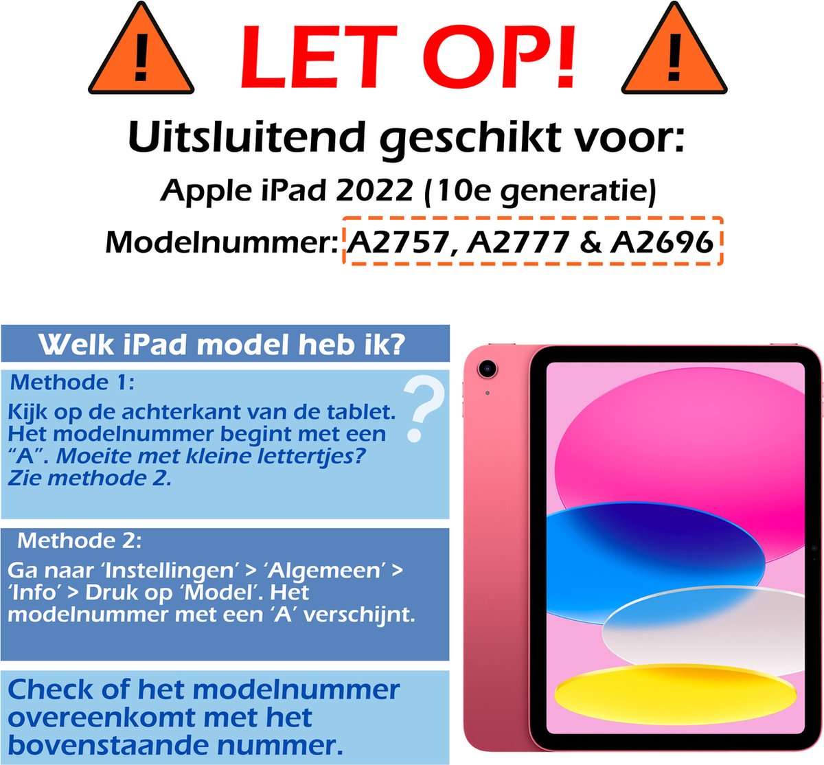 Hoesje - Geschikt voor Apple iPad 10 (2022) - 10.9 inch - 10e Generatie - Keyboard Book Cover - Toetsenbord Case - Hoes - Rosé goud — cadeau in Telefoon & Tablet - foto 2