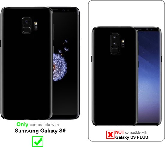 Coque Cadorabo pour Samsung Galaxy S9 en ROUGE INFERNO - Coque de protection avec fermeture magnétique et 3 emplacements pour cartes