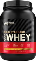 Optimum Nutrition Gold Standard 100% Whey Protein - Chocolate Peanut Butter - Proteine Poeder - Eiwitshake - 900 gram (28 servings)