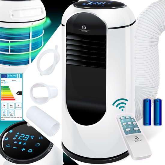 IPOTOOLS Mobiele airconditioner met afvoerslang / 3-in-1 mobiele airconditioning / koeling
