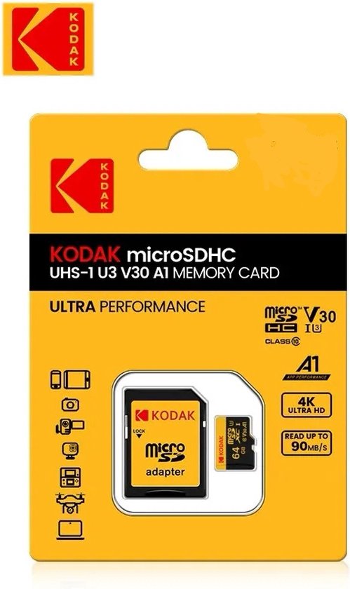 Carte Mémoire SanDisk Ultra MicroSDXC UHS-I 64 Go avec Adaptateur