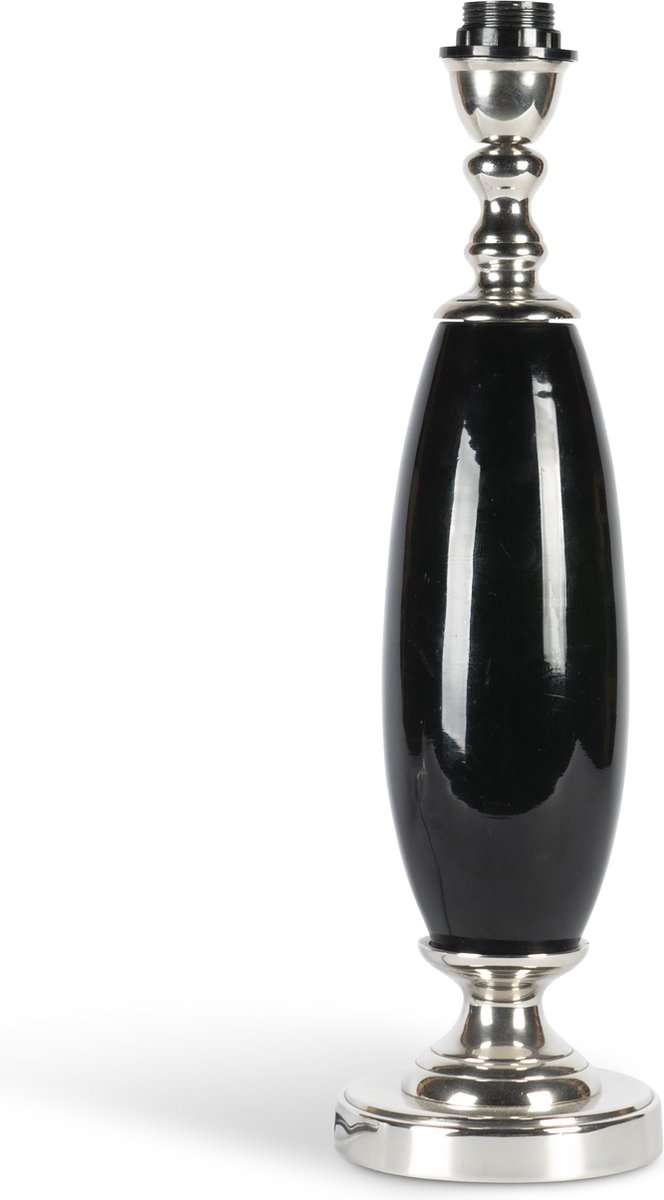 Authentic Models - Art Deco Desk Lamp with Glass - Lamp - TafelLamp - Staande lamp - Stalamp - Sfeerlamp - Woonkamer - Staande lampen - tafellamp slaapkamer - Silver