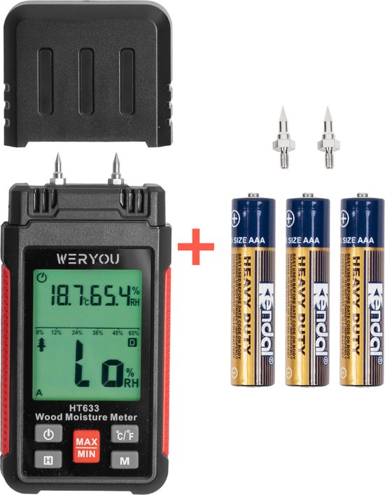 Vochtmeter digitaal MD voor hout en bouwmaterialen nr.1298680