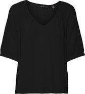 Vero Moda T-shirt Vmkassi 2/4 Top Wvn 10290156 Black Dames Maat - XS