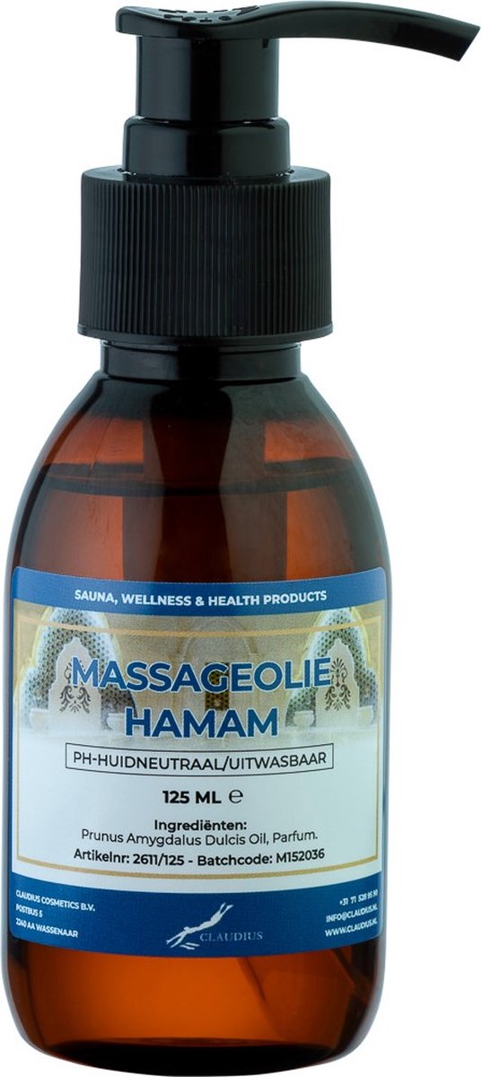 Goedkoopste Massageolie Neutraal 125 ml met pomp - 100 natuurlijk - biologisch en koud geperst