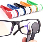 Bril schoonmaakborstel - brillenschoonmaak - brillen reiniger - brillen schoonmaak apparaat - Brillendoekjes - 5 stuks