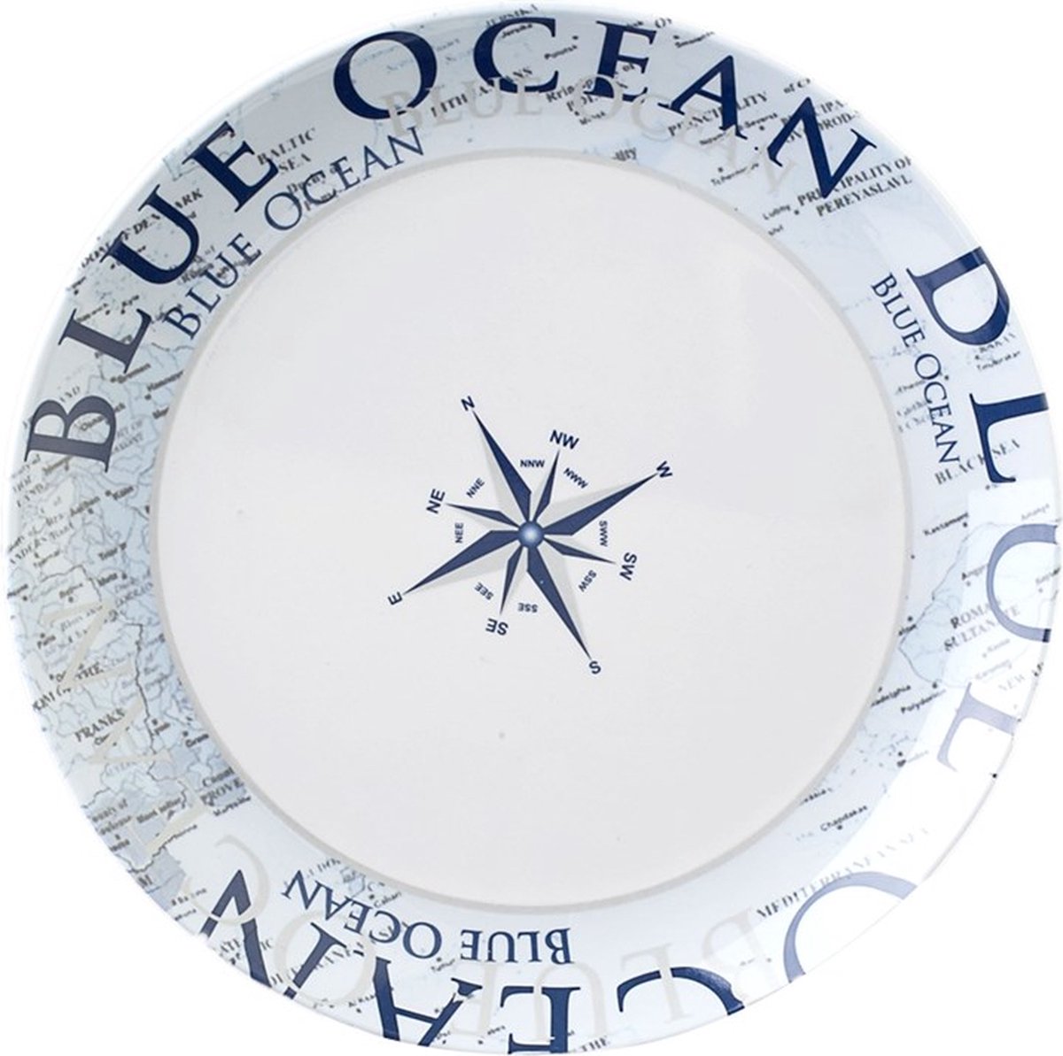Brunner Blue Ocean Bord Ø 25cm - Hoogwaardig melamine - Breukbestendig