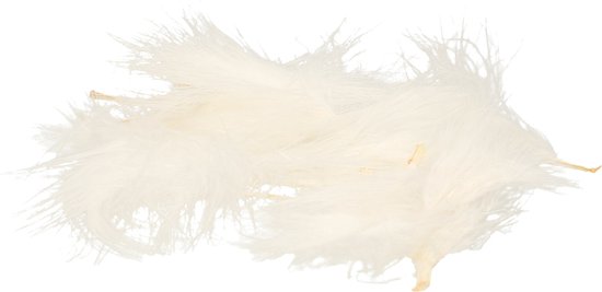 Plumes artisanales Santex Hobby - 20x - blanc - 7 cm - plumes décoratives - décoration