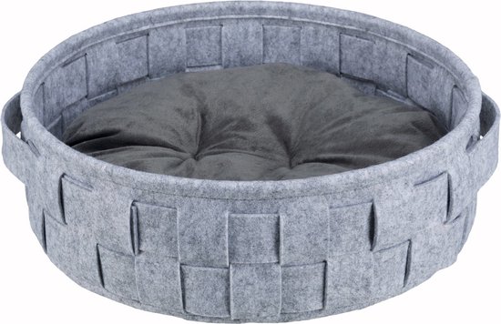 Trixie Lennie Gevlochten Kattenmand Grijs - 45 X 45 CM