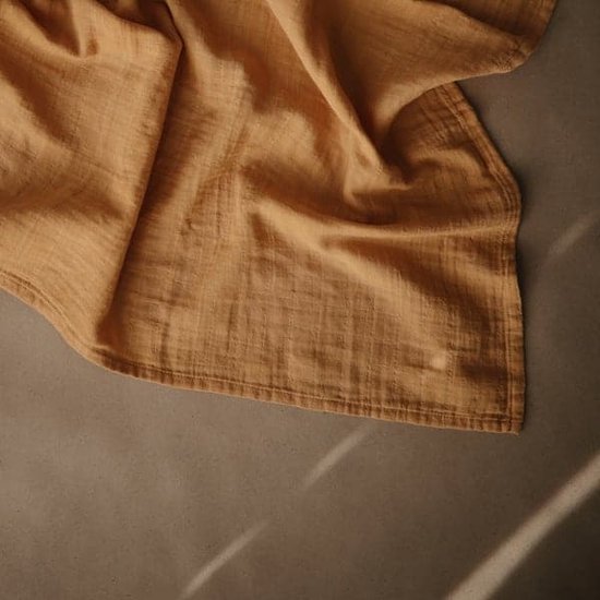 Mushie Multidoek Muslin Fall Yellow 3-Pack van Merkloos — afbeelding 3