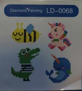Diamond painting - Stickers om zelf te beplakken - Diertjes