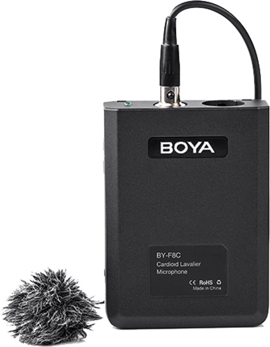 Boya Cardioide Lavalier Microfoon BY-F8C voor Video of Instrumenten