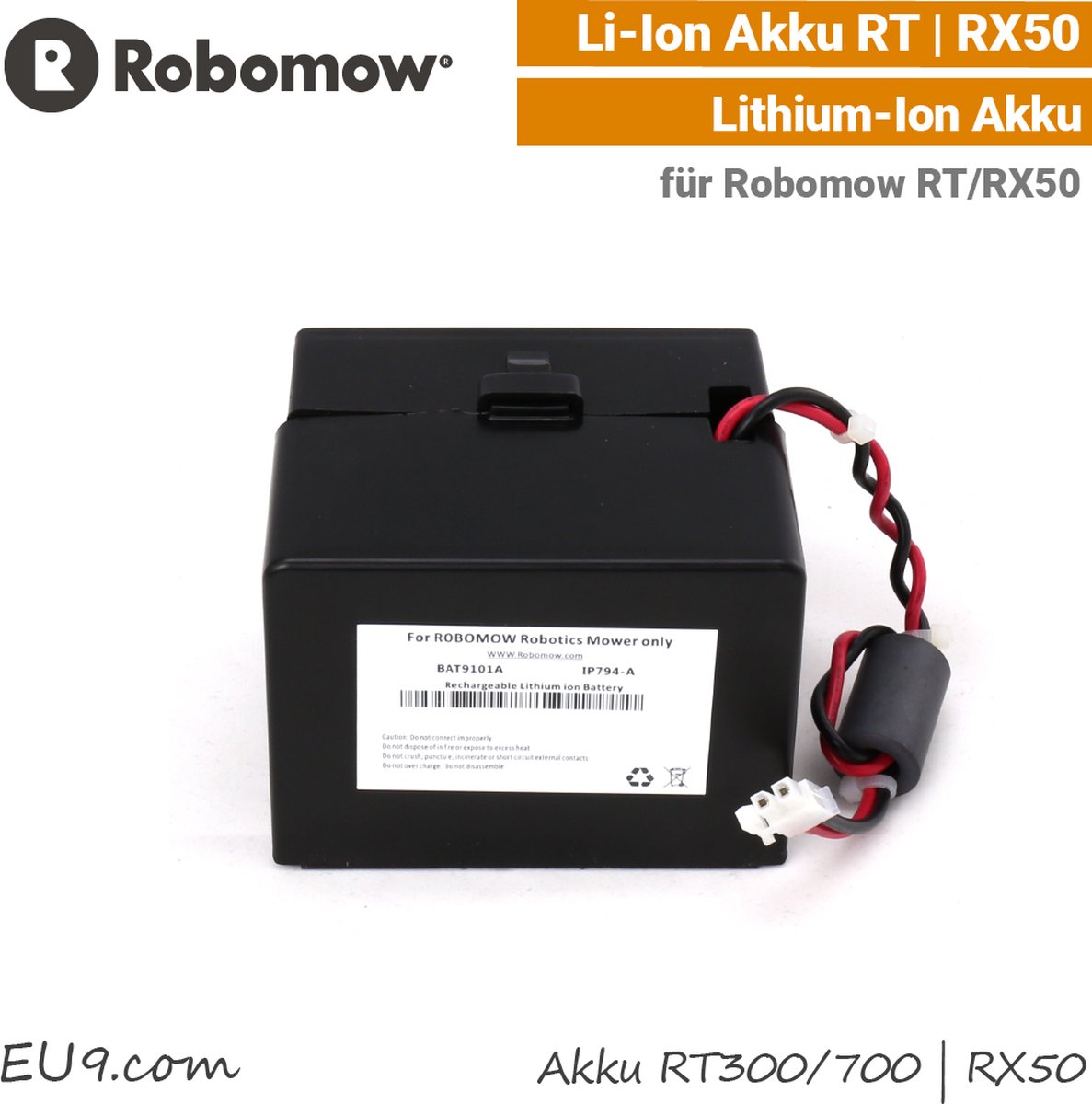 Robomow RT Accu - robotmaaier - Accu voor RT300 en RT700 - Li-ion batterij 4,3 Ah