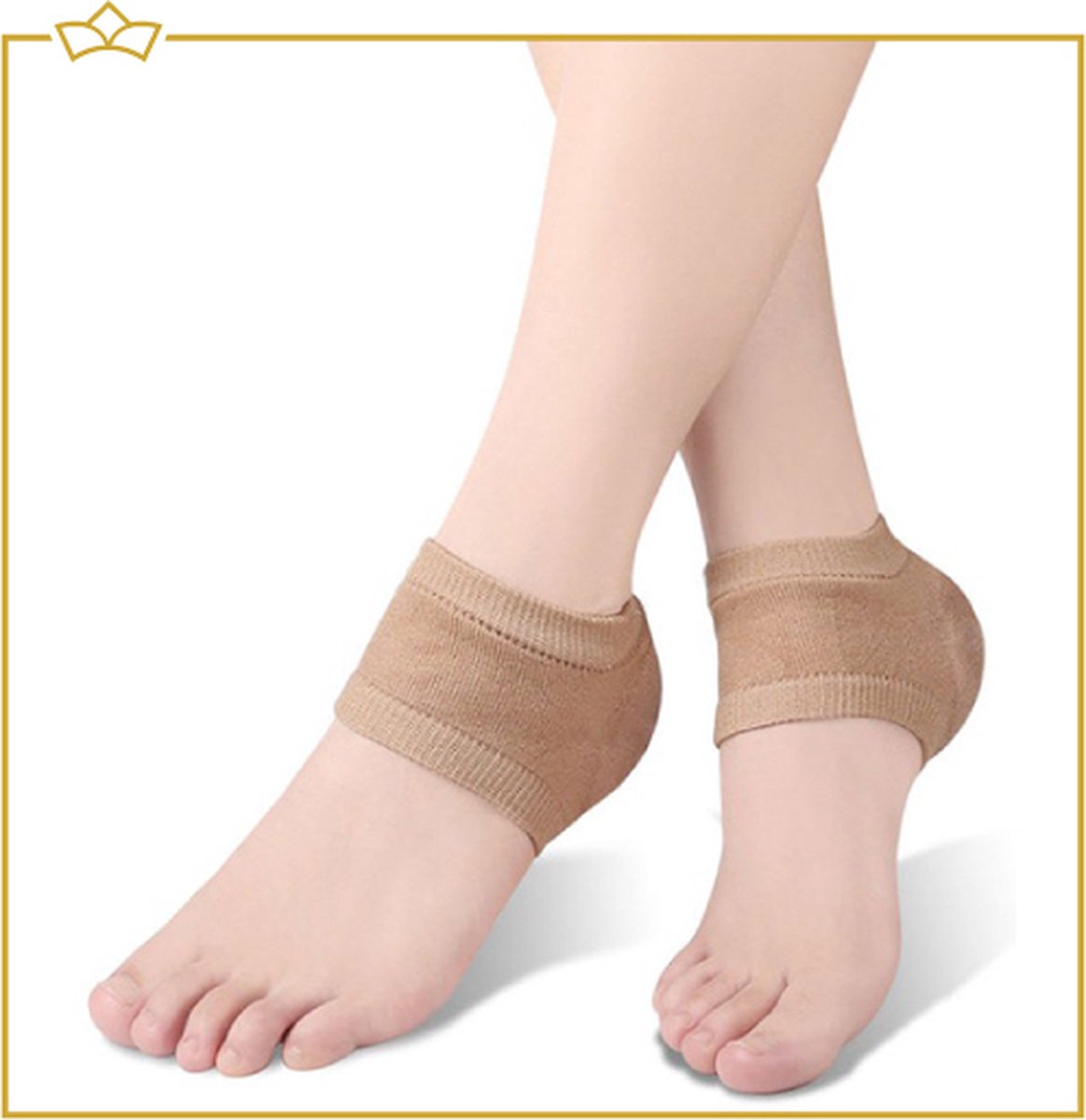 ATTREZZO® Hielbeschermers - one size - Hielkussens - Beige